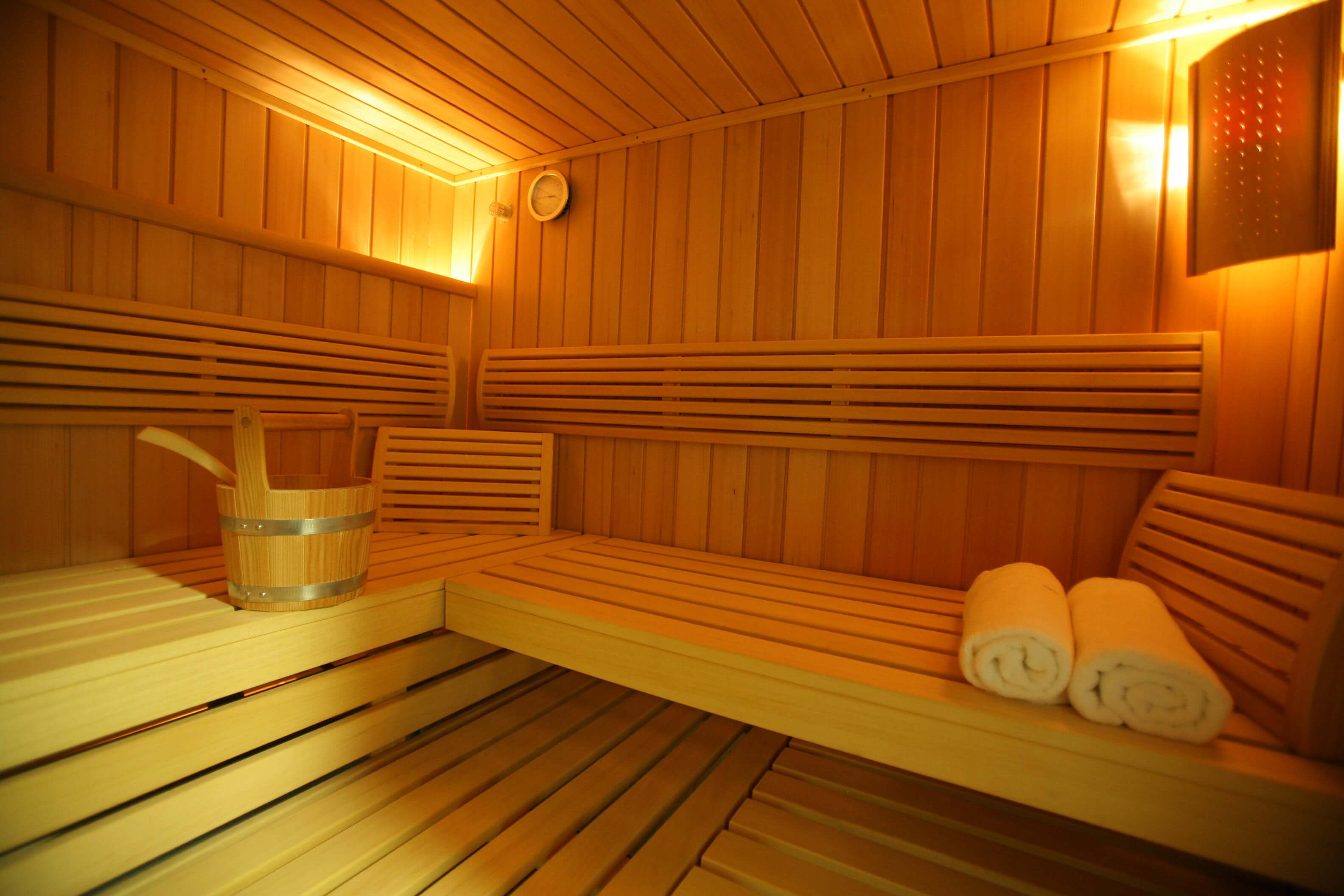 Sauna sur demande à la réception
