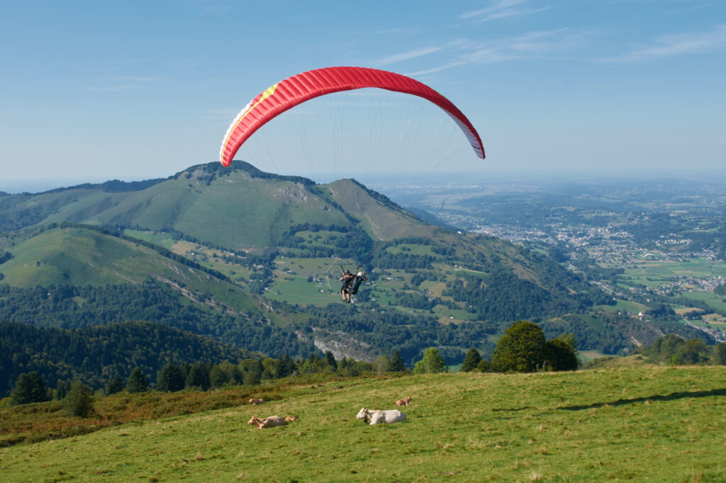 parapente la mongie